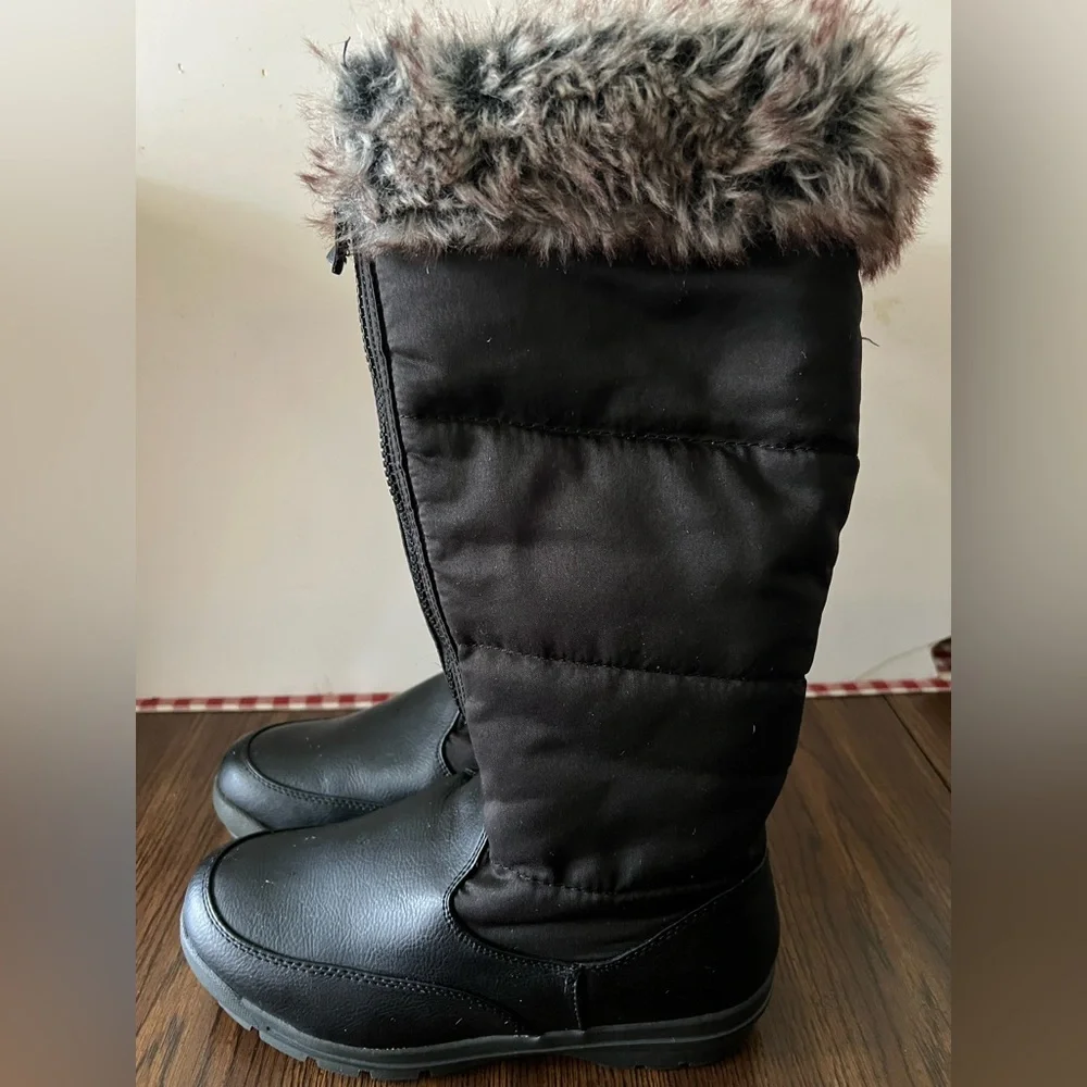 Women's Lands End Black Winter‎ Boots